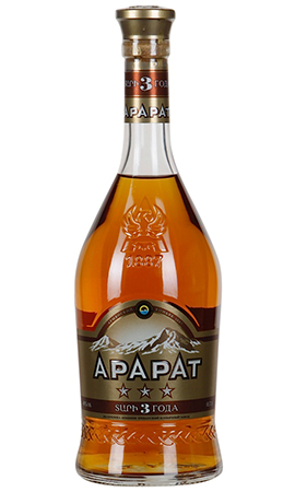 коньяк Арарат три звезды