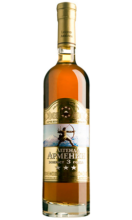 коньяк Легенда Армении 3 звезды