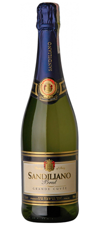 Игристое-белое сухое вино Sandiliano Brut Grande Cuvee